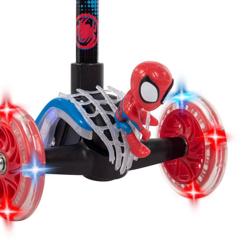 slide 9 of 12, Huffy Marvel Spidey and His Amazing Friends 3-Wheel Scooter with LED Lights, 1 ct
