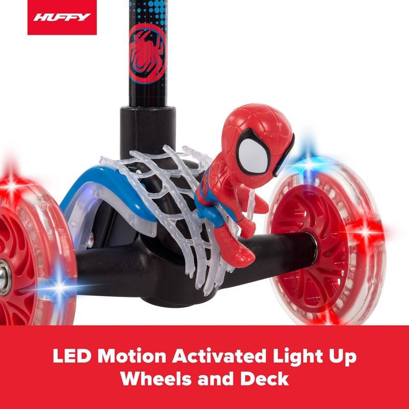 slide 10 of 12, Huffy Marvel Spidey and His Amazing Friends 3-Wheel Scooter with LED Lights, 1 ct