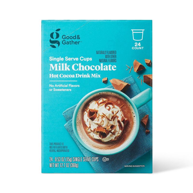 slide 1 of 3, Milk Chocolate Hot Cocoa Drink Mix - 6.35oz - Good & Gather™, 6.35 oz