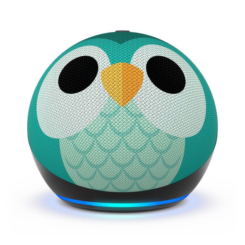 slide 1 of 3, Amazon Kids Echo Dot (5th Gen 2022) - Owl, 1 ct
