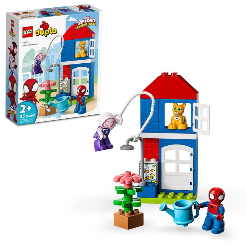 slide 1 of 6, LEGO DUPLO Marvel Spider-Man's House Building Toy 10995, 1 ct