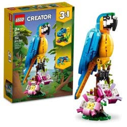 LEGO Creator 3 in 1 Exotic Parrot Animals Building Toy 31136