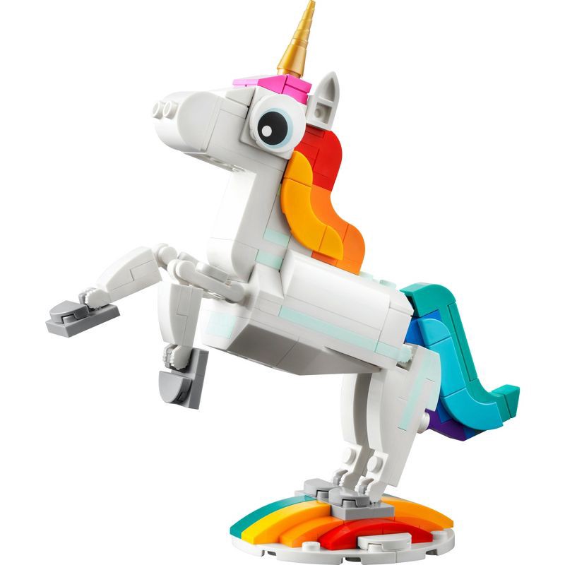 slide 2 of 6, LEGO Creator 3 in 1 Magical Unicorn Toy Animal Playset 31140, 1 ct