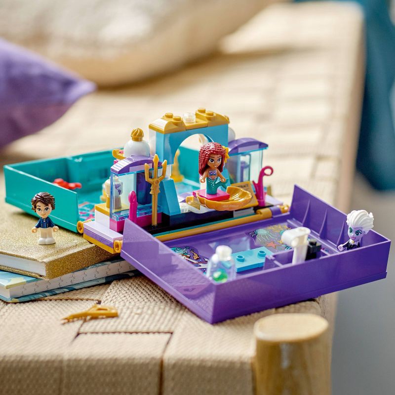 slide 2 of 6, LEGO Disney The Little Mermaid Story Book Building Toy with Micro-Dolls 43213, 1 ct