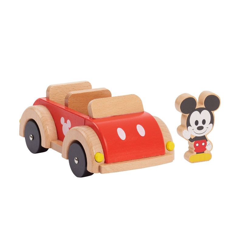 slide 4 of 4, Disney Wooden Toys Mickey Mouse and Car, 1 ct