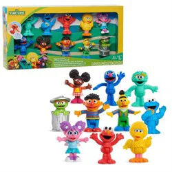 Just Play Sesame Street Neighborhood Friends Deluxe Figures 10pk (Target Exclusive)