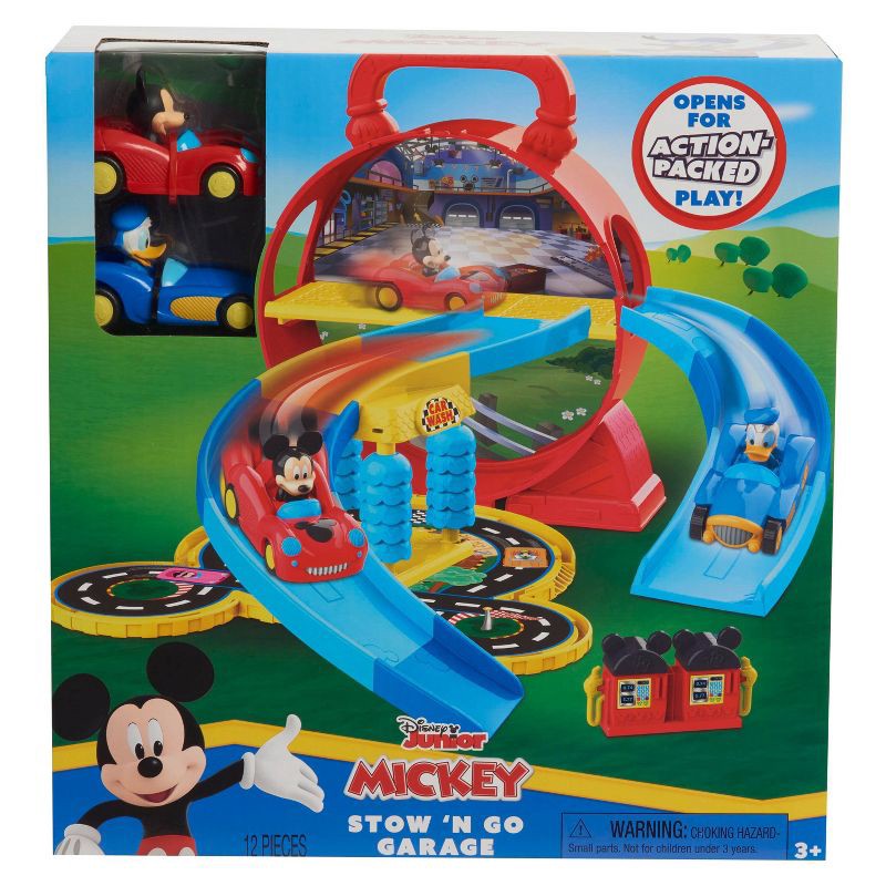 slide 3 of 6, Mickey Mouse Mickey Stow n Go Playset, 1 ct
