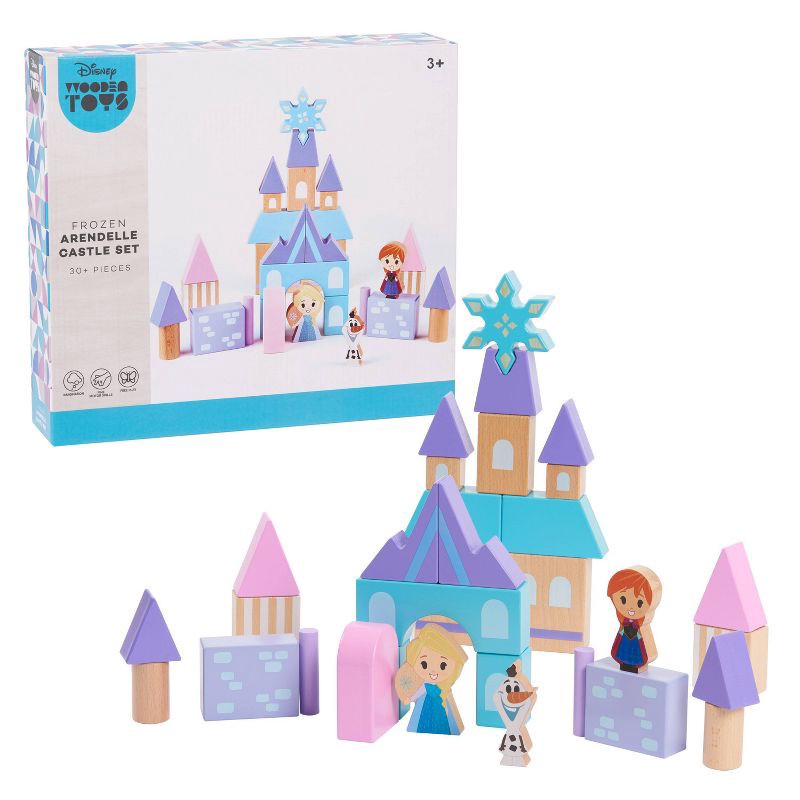 slide 1 of 3, Disney Wooden Toys Frozen Arrendelle Castle Set, 1 ct