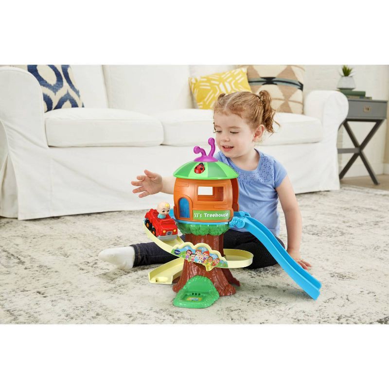 slide 3 of 10, VTech CoComelon Go! Go! Smart Wheels Treehouse Track Set, 1 ct