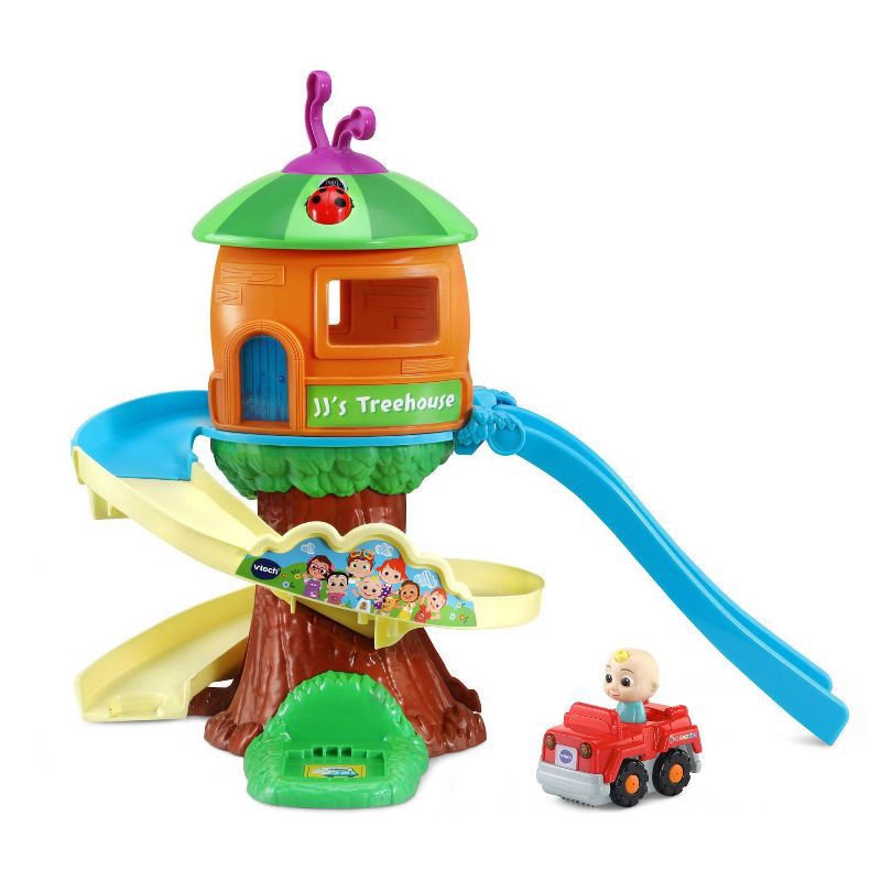 slide 1 of 10, VTech CoComelon Go! Go! Smart Wheels Treehouse Track Set, 1 ct