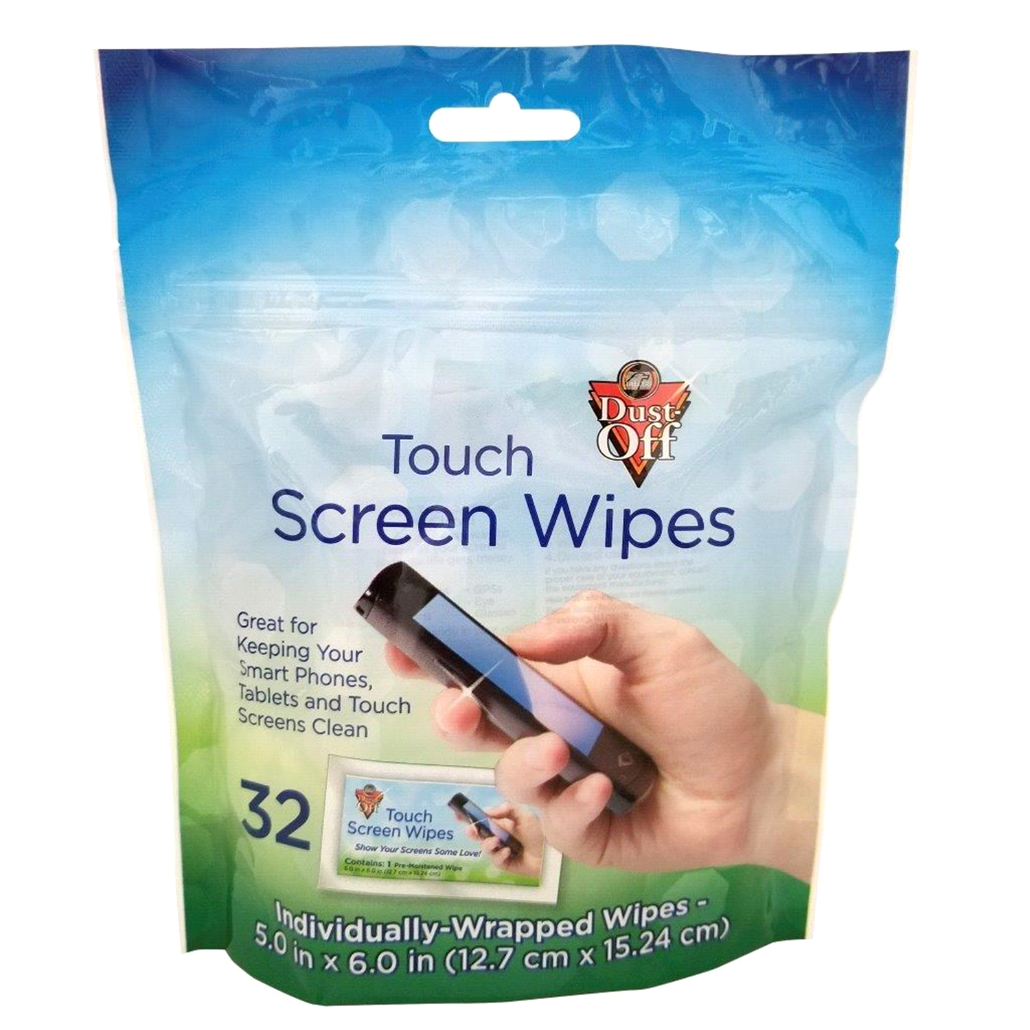 slide 1 of 2, Falcon Dust-Off Touch Screen Wipes Pouch, 32 ct