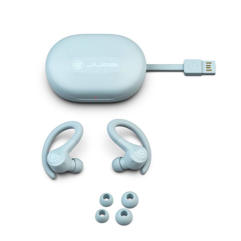 slide 6 of 7, JLab GO Air Sport True Wireless Bluetooth Earbuds - Light Blue, 1 ct