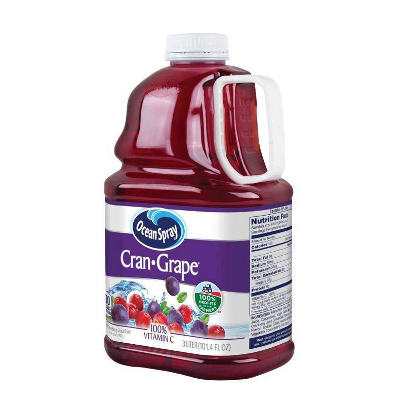 slide 2 of 3, Ocean Spray Cranberry Grape - 101 fl oz Bottle, 101 fl oz