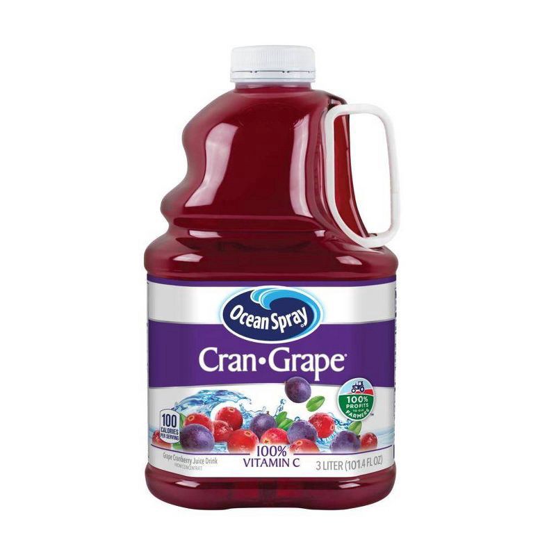 slide 1 of 3, Ocean Spray Cranberry Grape - 101 fl oz Bottle, 101 fl oz