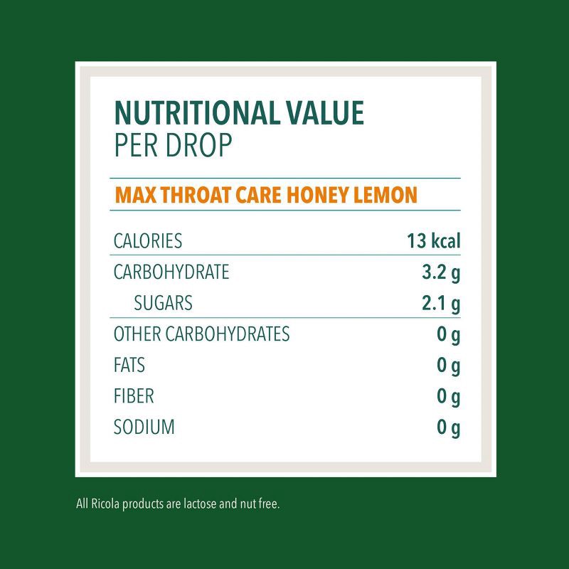 slide 6 of 11, Ricola Max Throat Care Drops - Honey Lemon - 34ct, 34 ct