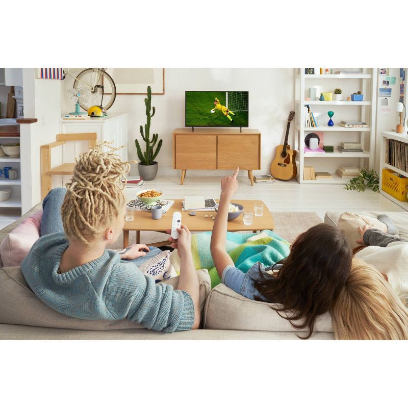 slide 8 of 9, Google Chromecast with Google TV (HD) - Snow, 1 ct