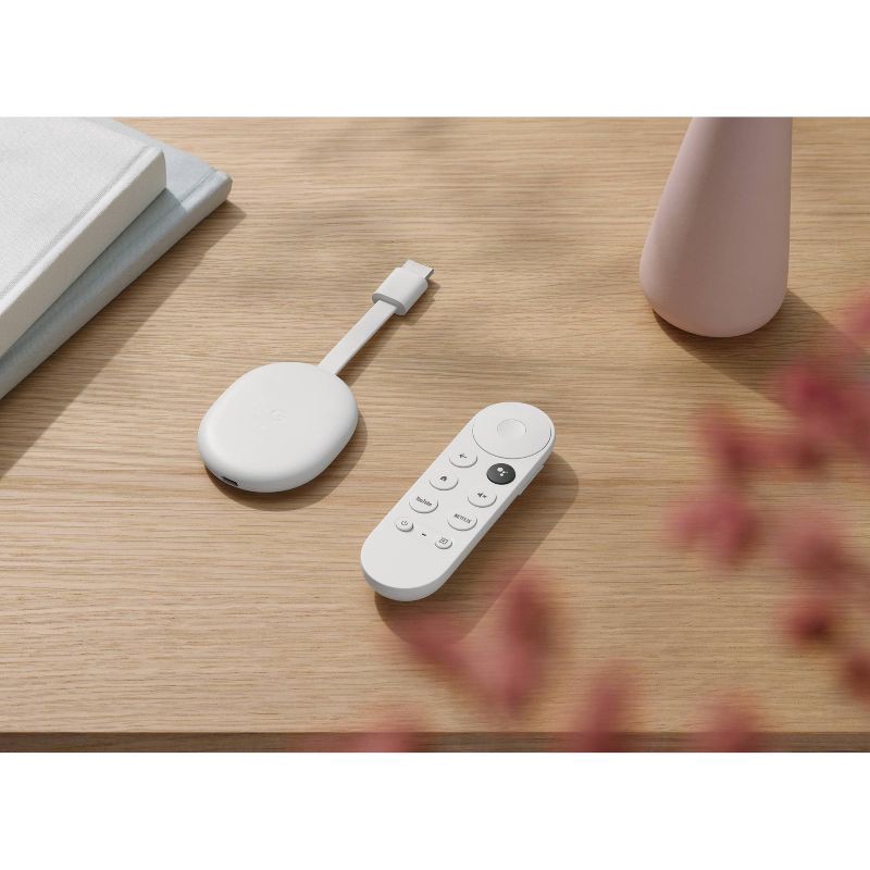 slide 7 of 9, Google Chromecast with Google TV (HD) - Snow, 1 ct