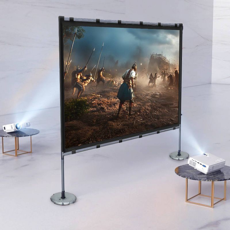 slide 5 of 7, Vankyo 100" Projector Screen with Stand, 1 ct