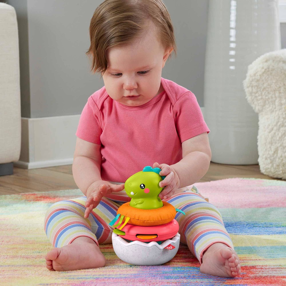 Fisher-Price Paradise Pals Wobble & Stack Dino 1 ct | Shipt