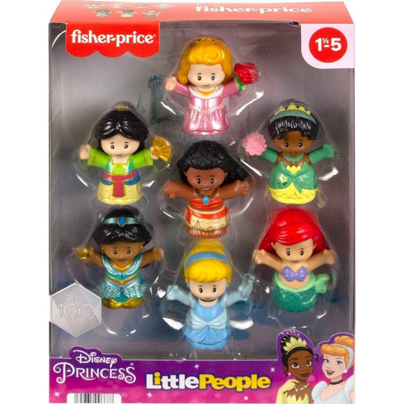 slide 6 of 6, Little People Disney Princess Figures 7pk, 7 ct