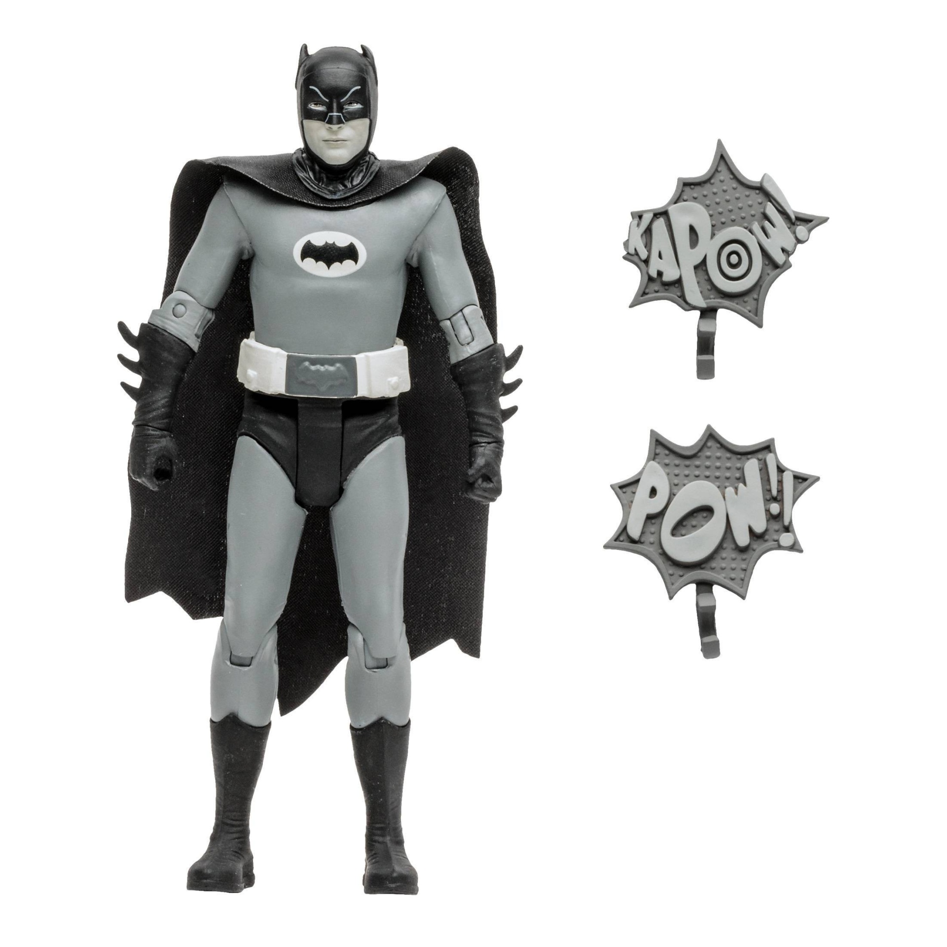 slide 1 of 9, McFarlane Toys DC Retro Batman 66 Action Figure - Batman (Black and White TV Variant), 1 ct