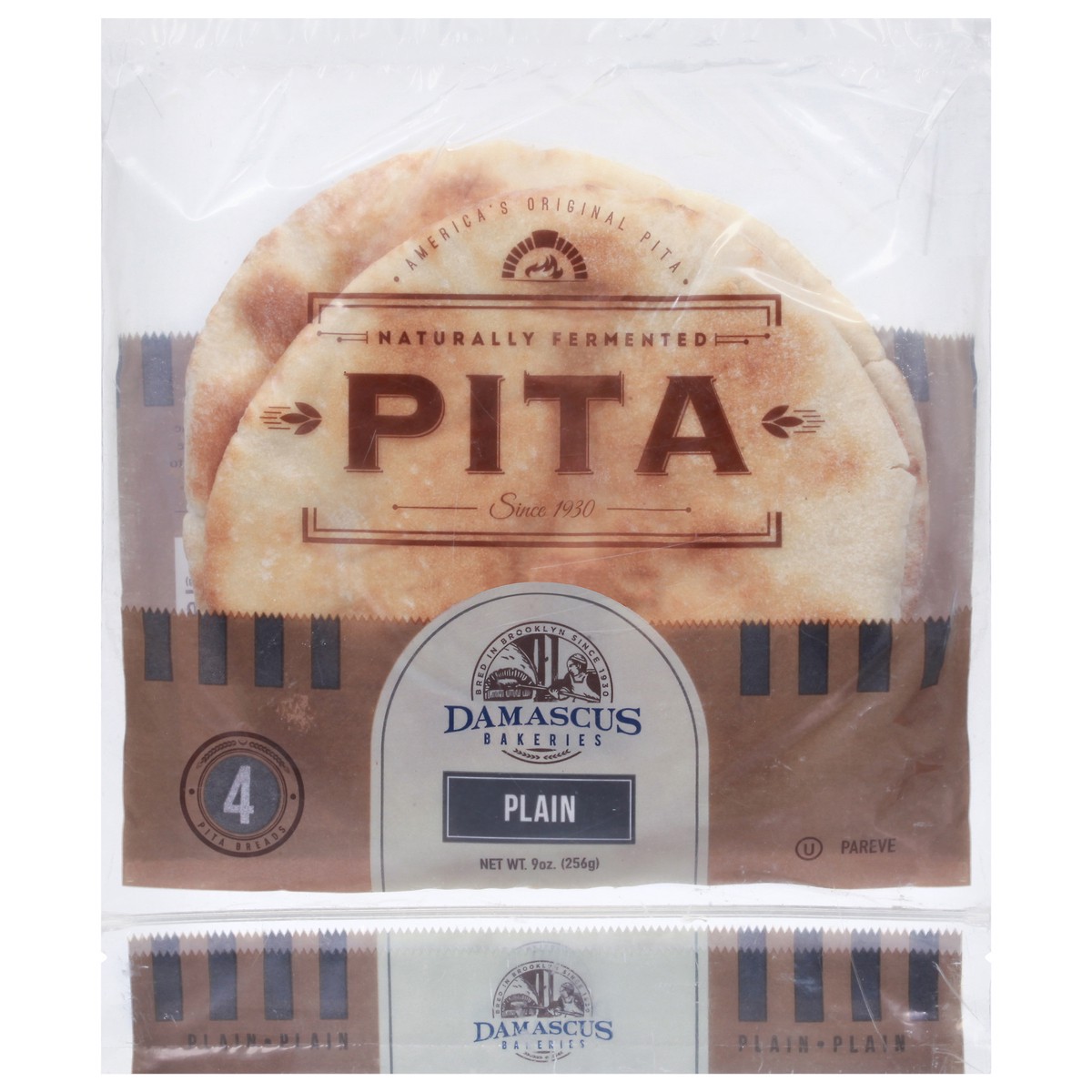 slide 2 of 14, Damascus Bakery Plain Pita Breads 4 ea, 4 ct