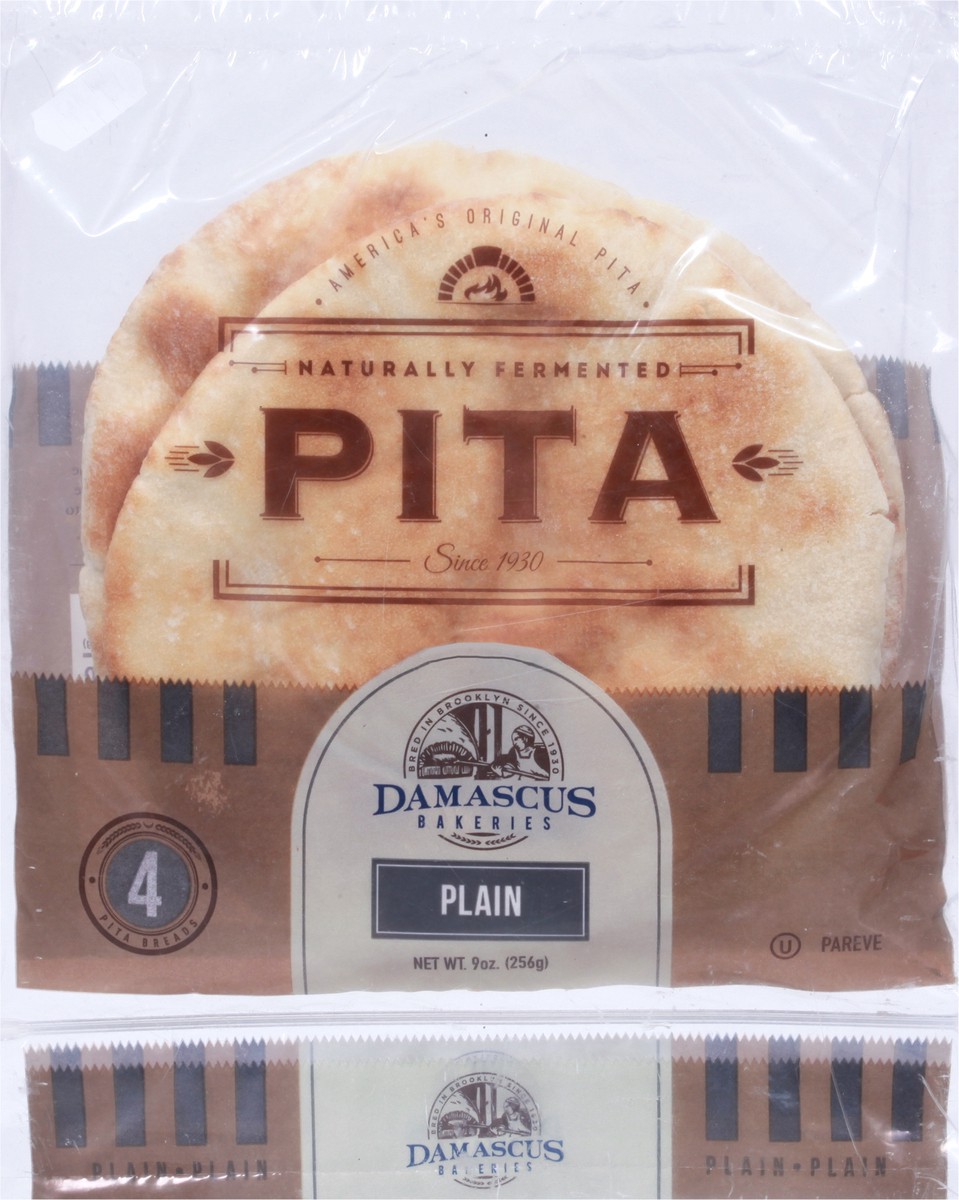 slide 6 of 14, Damascus Bakery Plain Pita Breads 4 ea, 4 ct