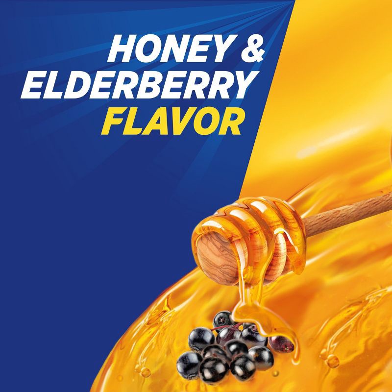 slide 11 of 14, Theraflu Multi-Symptom Flu Relief Max Strength Day & Night Liquid - Honey Elderberry - 16.6 fl oz, 16.6 fl oz