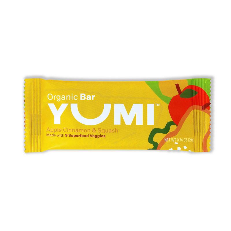 slide 5 of 7, YUMI Organic Apple and Cinnamon Squash Baby Snack Bar - 3.7oz/5ct, 3.7 oz, 5 ct