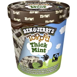 Ben & Jerry''s Ice Cream Thick Mint Topped, 15.2 oz