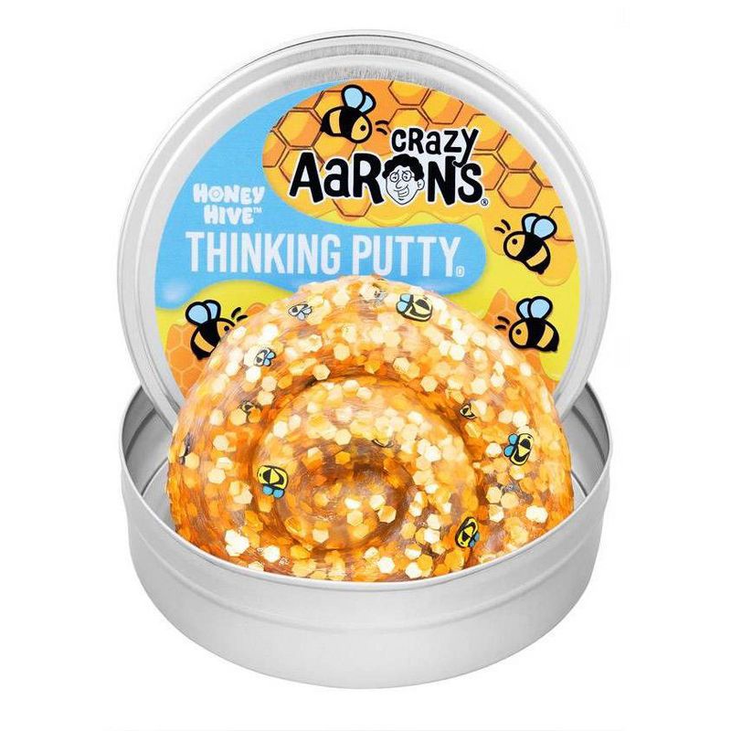 slide 2 of 3, Crazy Aaron's Honey Hive - 3.5" Thinking Putty Tin, 1 ct