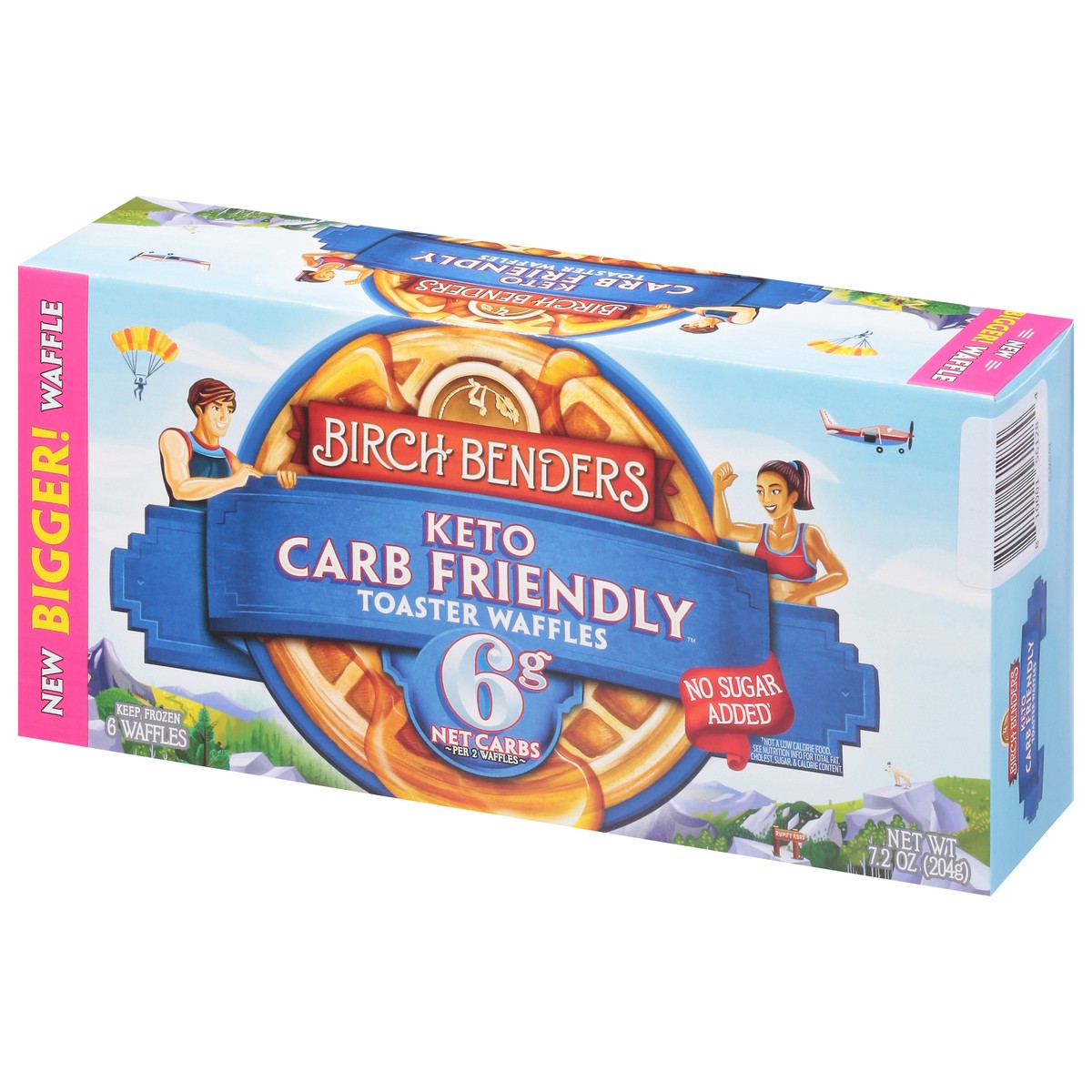 slide 5 of 9, Birch Benders Carb Friendly Toaster Waffles 6 ea, 7.2 oz