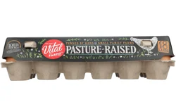 Vital Farms Pasture Raised Eggs 18 Ct Carton
