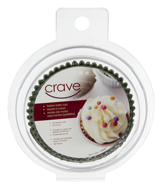 slide 1 of 1, CRAVE Fashion Bake Cups, 36 ct