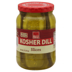 slide 1 of 1, Harris Teeter Pickle Sandwich Slices - Kosher Dill, 16 oz