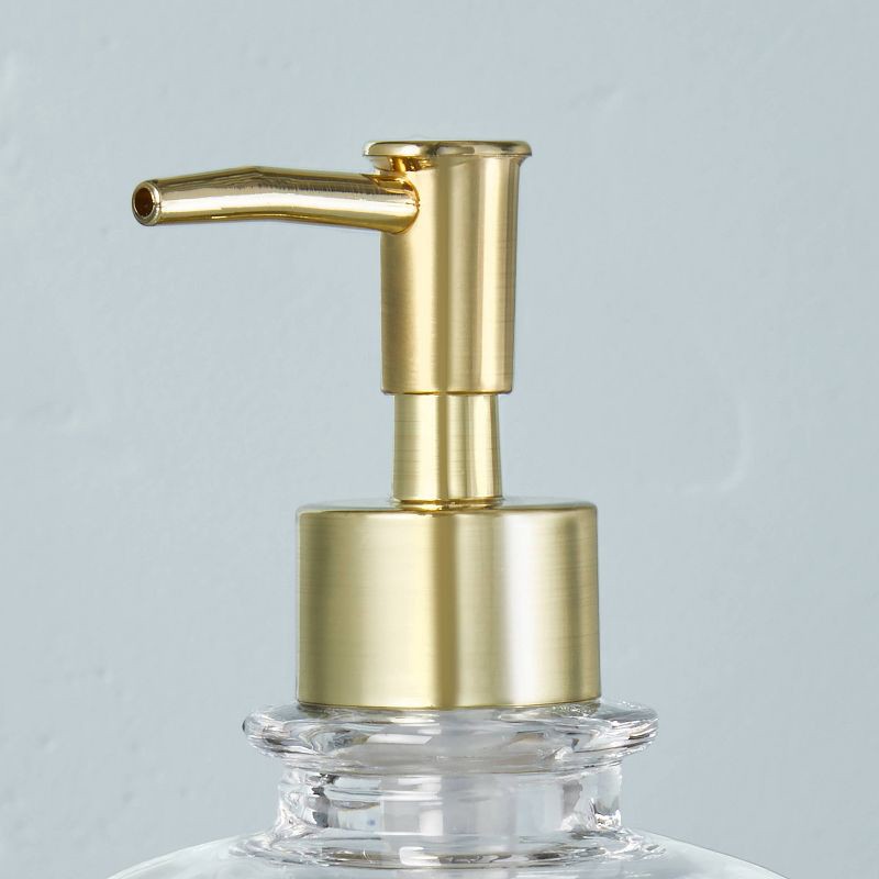 Fluted Milk Glass Soap Pump Brass Finish - Hearth & Hand™ With Magnolia :  Target