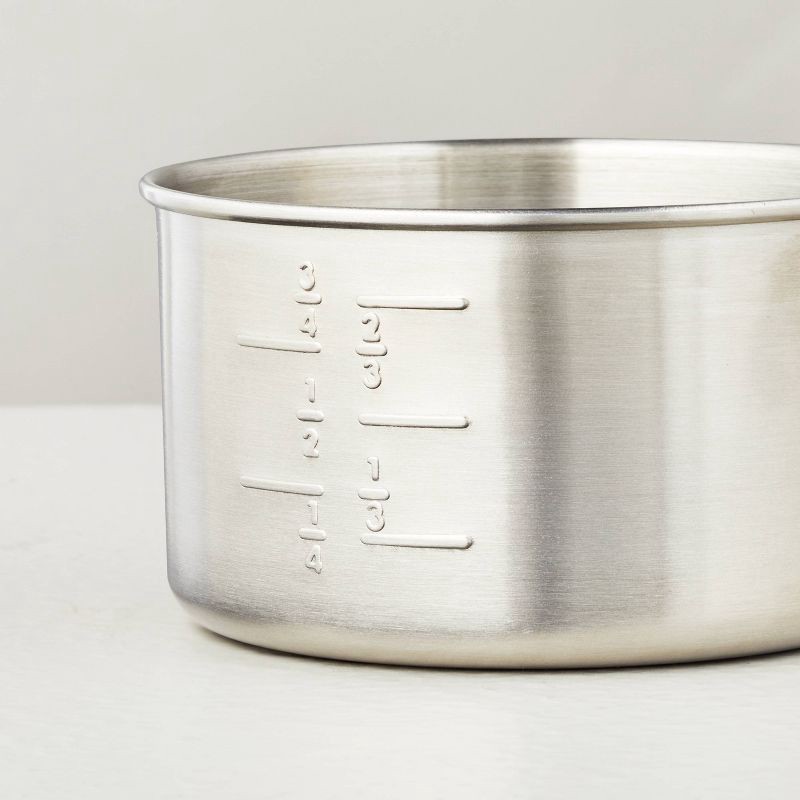 Silver 4-Piece Measuring Cups