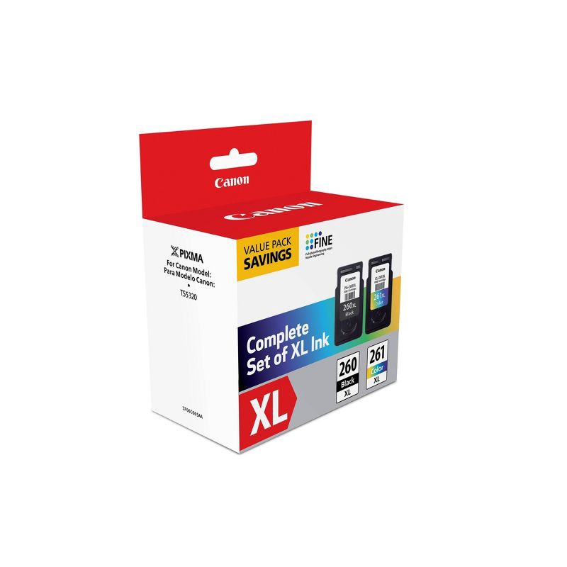 slide 2 of 4, Canon 260/261 Black XL Standard Yield Ink Cartridge, 1 ct