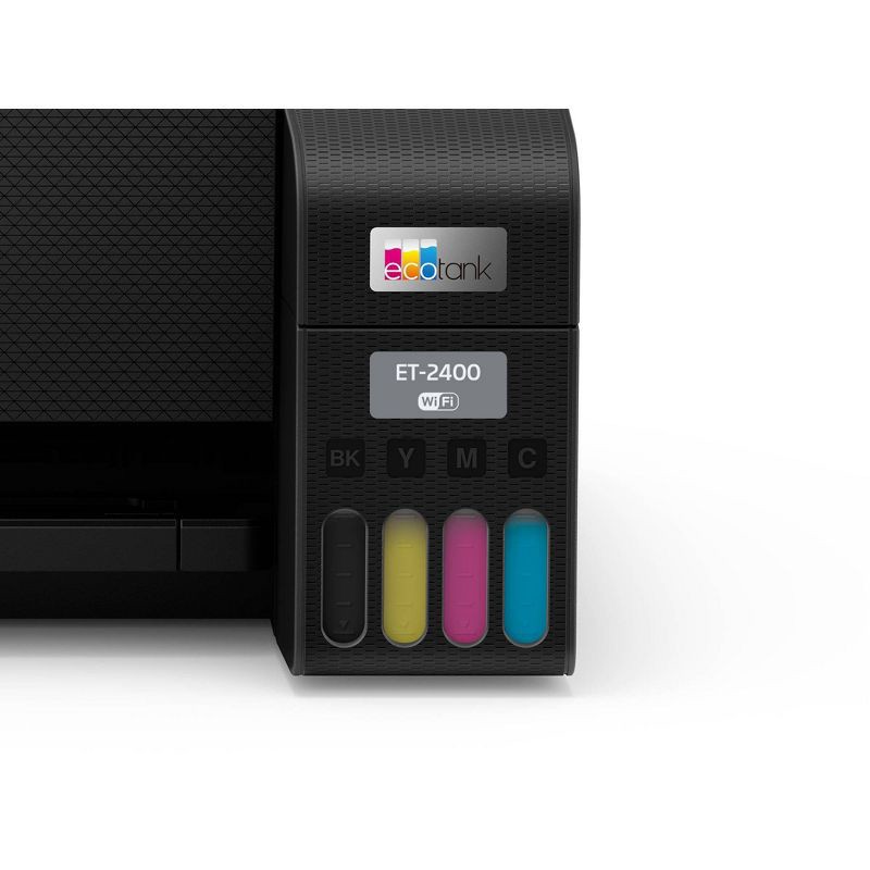 slide 12 of 12, Epson EcoTank ET-2400 All-in-One Cartridge-Free Supertank Printer, Copier, Scanner - Black, 1 ct
