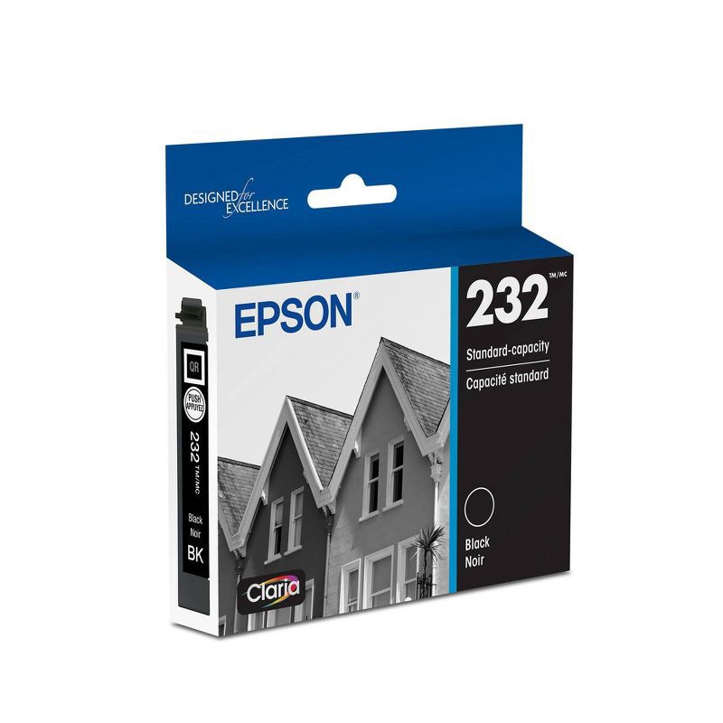 slide 1 of 6, Epson 232 Single Ink Cartridge - Black (T232120-CP): Standard Yield for Epson Printers, 1 ct