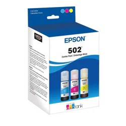 Epson 502 C/M/Y 3pk Ink Bottles - Cyan Magenta Yellow (T502520-CP)