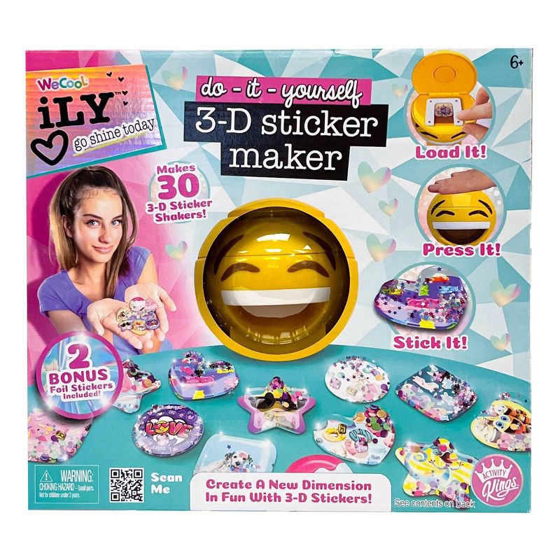 slide 1 of 4, iLY DIY 3D Sticker Maker, 1 ct