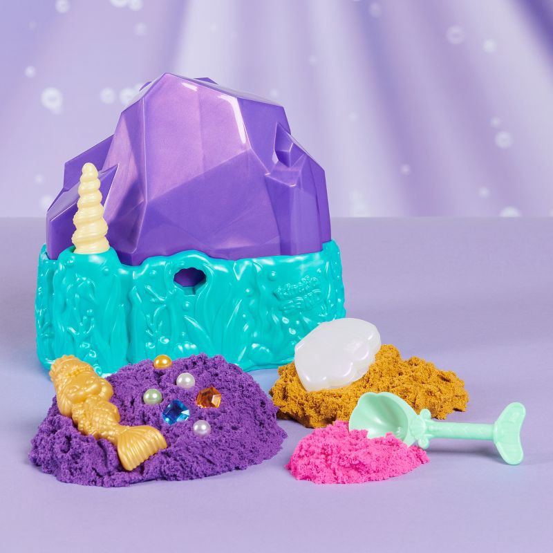 slide 2 of 9, Kinetic Sand Mermaid Crystal Playset, 1 ct