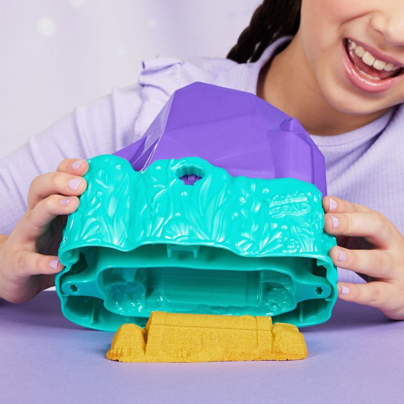 slide 7 of 9, Kinetic Sand Mermaid Crystal Playset, 1 ct