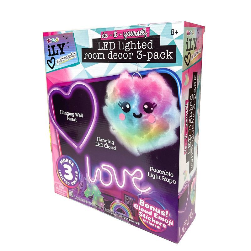 slide 4 of 6, iLY Lumiglow DIY LED Lighted Room Decor 3pk, 3 ct