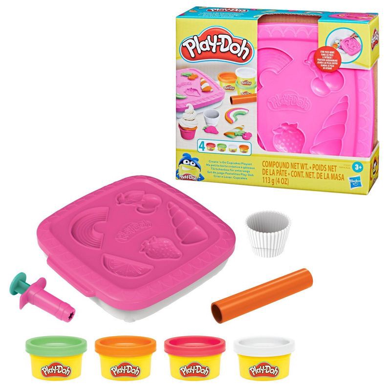 slide 3 of 4, Play-Doh Create 'N Go Cupcakes Playset, 1 ct