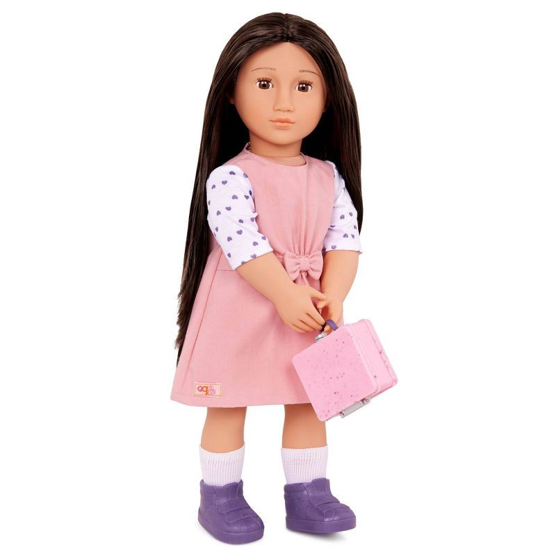 slide 2 of 4, Our Generation Lin with School Lunch Box 18" Doll, 1 ct