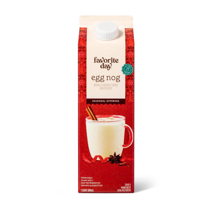 slide 1 of 4, Egg Nog - 1qt - Favorite Day™, 1 qt