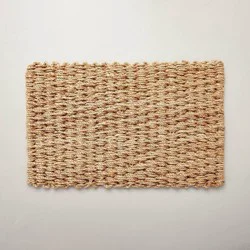 Hearth & Hand with Magnolia 23"x35" Basket Weave Jute Doormat Natural - Hearth & Hand™ with Magnolia: Farmhouse Style, Indoor High Pile Rug