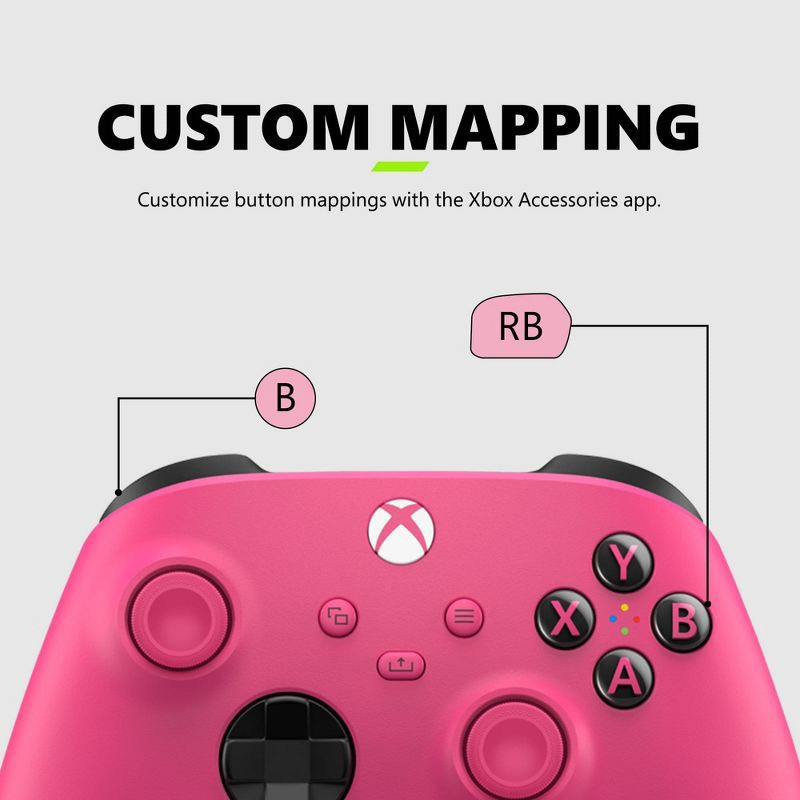 slide 5 of 9, Microsoft Xbox Series X|S Wireless Controller - Deep Pink, 1 ct